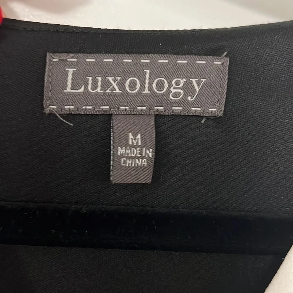 Luxology “Wrap” Black & White Dress